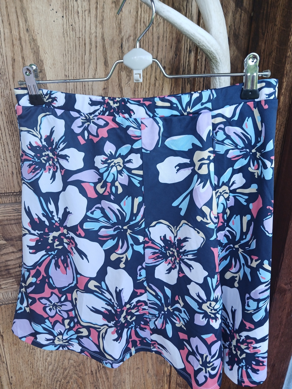 Monterey Club Floral Pull-On Athletic Golf Tennis Skort Size MEDIUM